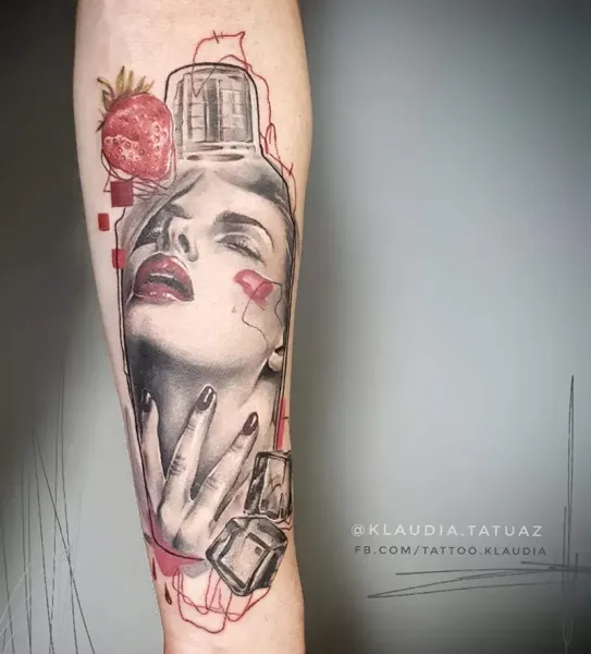 Transform your conceptual vision into reality! Book your custom abstract realism portrait piece with 15-year veteran artist Klaudia at Silent Moon Tattoo (London SE16).