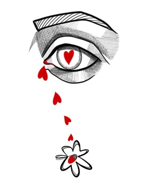 Available crying eye tattoo design by Robin at Silent Moon, our private tattoo studio in Bermondsey, South East London.