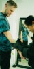 Behind the scenes of stencil placement with Satrxx at Silent Moon, our private tattoo studio in Bermondsey, South East London.
