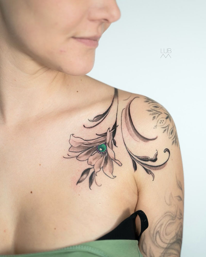 Illustrative tattoo — Silent Moon, Bermondsey London