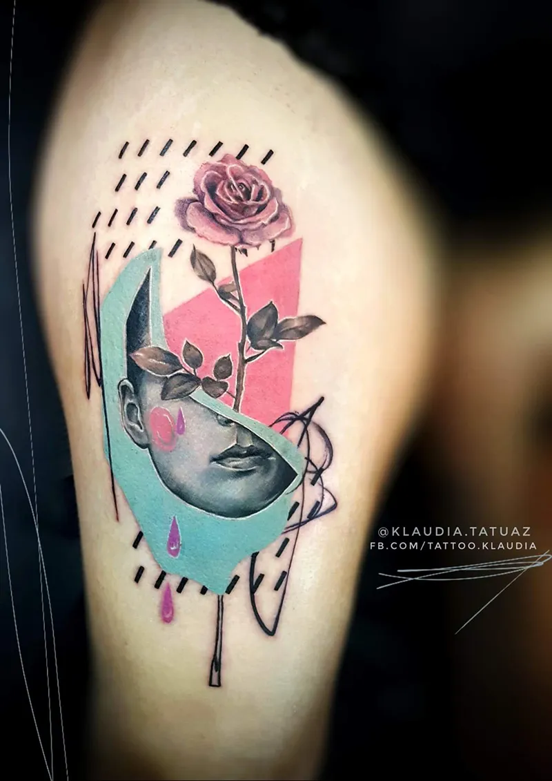 Abstract tattoo — Silent Moon, Bermondsey London